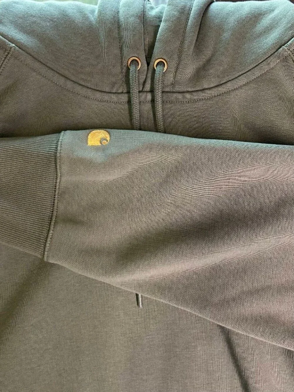Carhartt Work in Progress Men’s Xxl Hooded Chase Sweatshirt Velvet Green